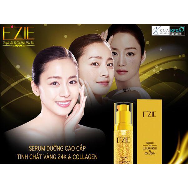 SERUM Cao Cấp Tinh Chất VÀNG 24K và Collagen E'ZIE - HÀn Quốc