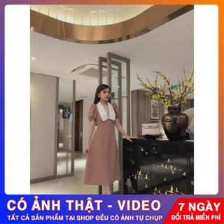 Váy Đầm Cổ Phối Ren Tiểu Thư  🌻 FREESHIP🌻 Giảm 30k Khi Nhập Mã [EMILY]  Váy Đầm Cao Cấp- Chuẩn Loại 1