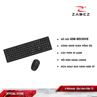Bộ bàn phím chuột không dây ZADEZ ZMK-332