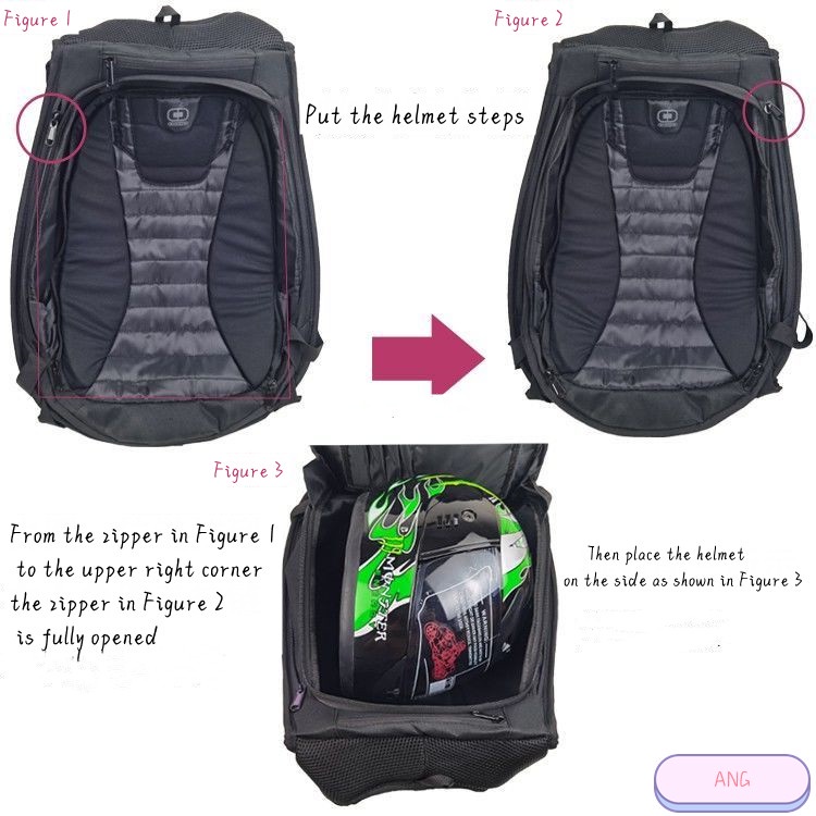 Ba Lô Đeo Vai Vỏ Cứng Chống Thấm Nước Chuyên Dùng Khi Lái Xe Mô Tô