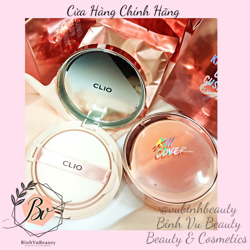 Clio Kill Cover Glow Cushion (gồm 1 phấn nước + lõi refill thay)