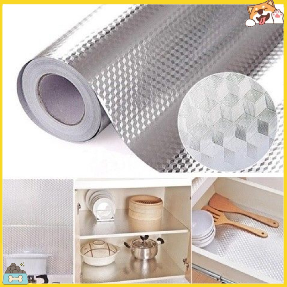 Miếng dán lá bạc chống dầu tiện dụng cho nội thất trong nhà bếp