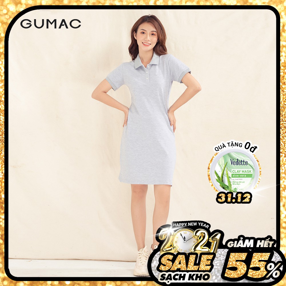 Đầm polo thêu con mèo DA10117 GUMAC | BigBuy360 - bigbuy360.vn