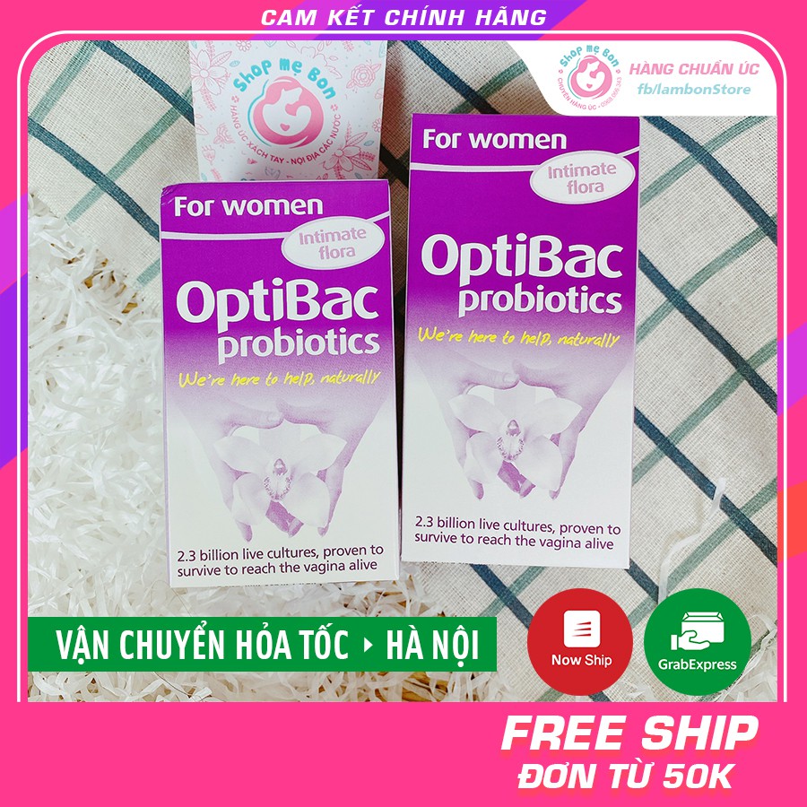 [CHĨNH HÃNG] Optibac Tím, Men vi sinh Optibac Probiotics cho phụ nữ - Xuất xứ UK