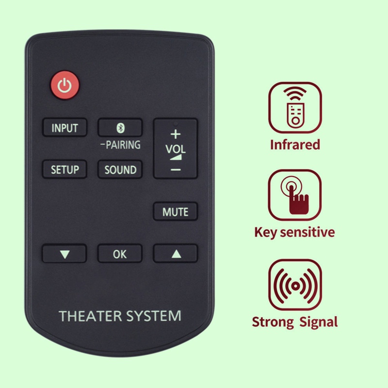 WU Home Theater System Player Remote Control Portable Controller for Panasonic