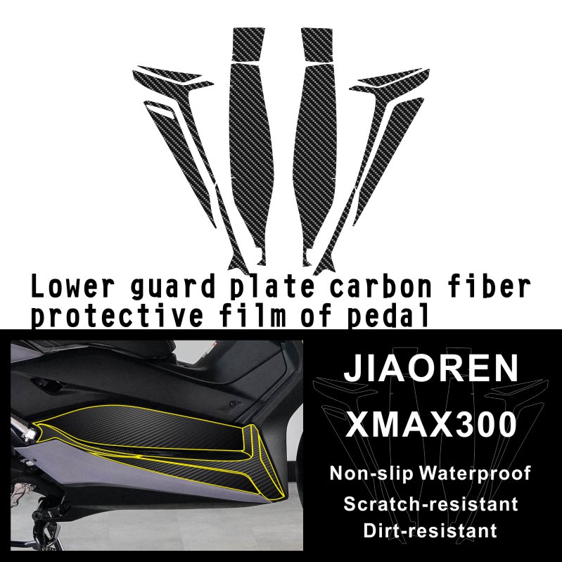 Miếng Dán Sợi Carbon Bảo Vệ Chống Thấm Nước Cho Xe Mô Tô Yamaha Xmax 300