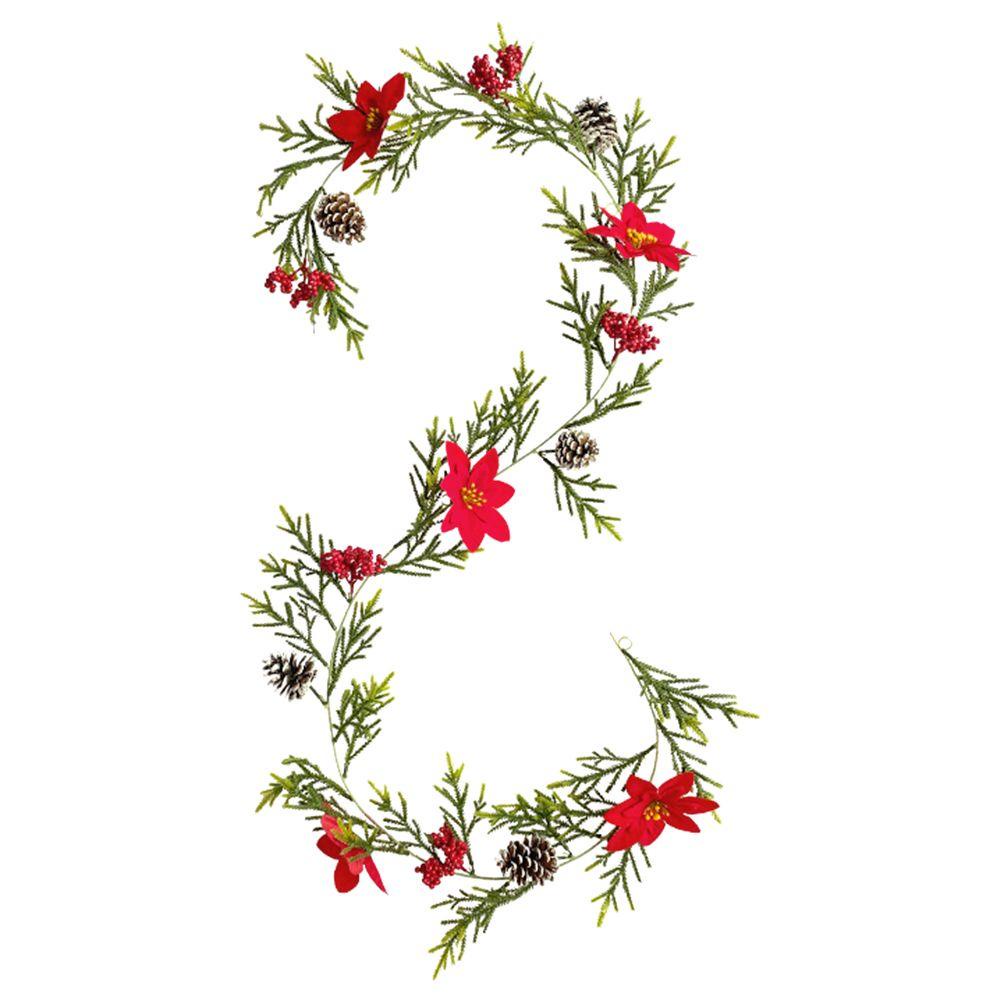 Dây Lá Bạch Đàn Giả Trang Trí Phông Nền Giáng Sinh