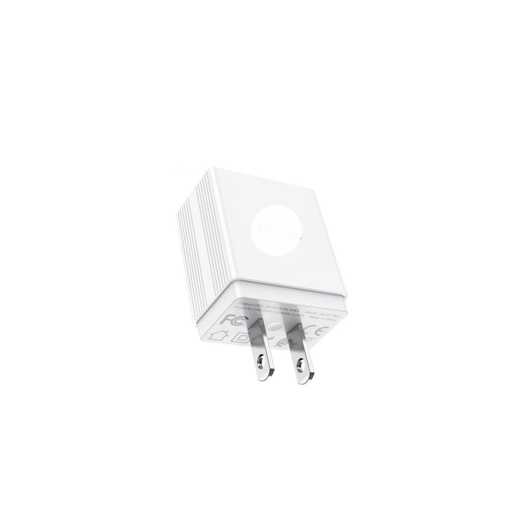 Củ sạc nhanh Hoco DC01 Plus 2.4A