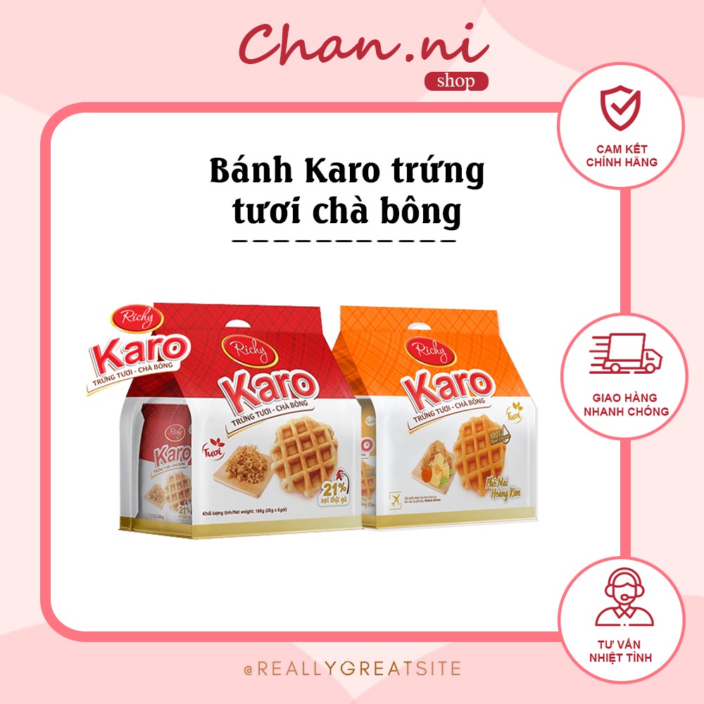 Bánh Karo trứng tươi - chà bông