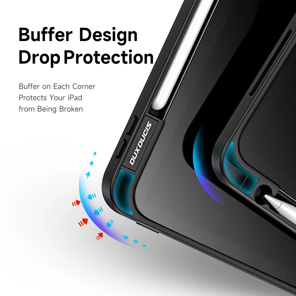 Bao da DUX DUCIS cho iPad Pro 11 inch/ 12.9 inch  - Mặt lưng trong, Có Khay Bút