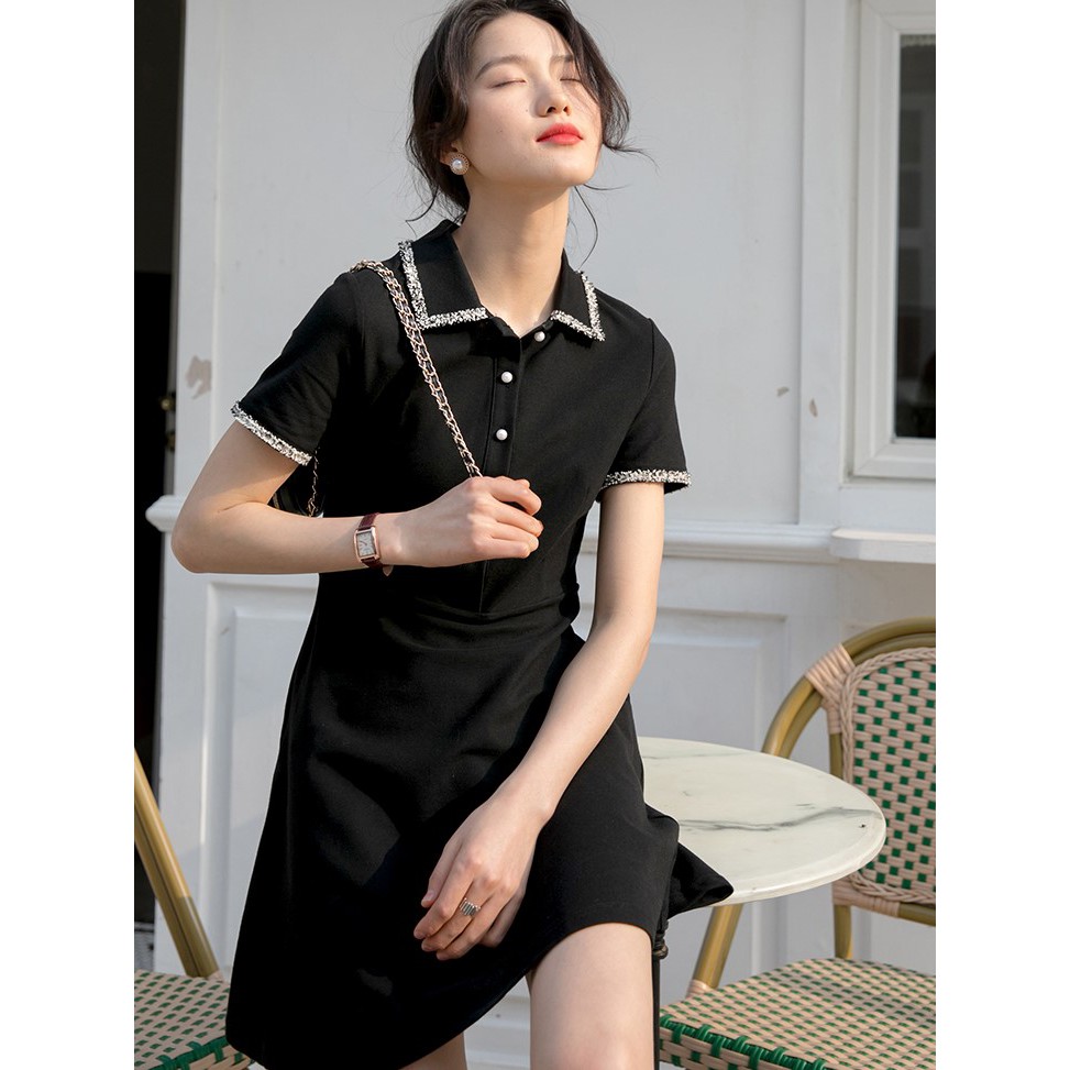 ĐẦM PHỐI VIỀN CỔ & TAY | LUCIA | BigBuy360 - bigbuy360.vn