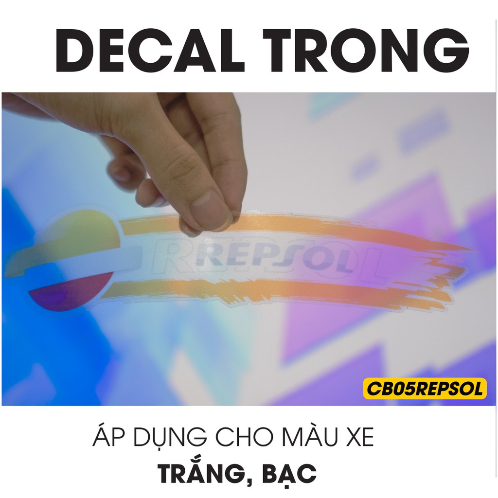 Tem Xe Máy Đa Vị Trí Repsol | 2CB05REPSOL | Decal Rời Dán Cho Mọi Dòng Xe Máy, Xe Điện