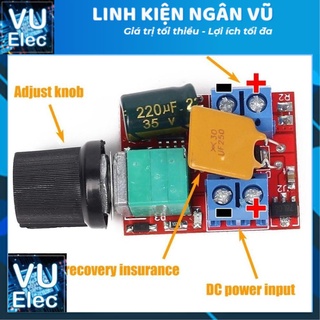 Dimmer DC3-24V 5A - Điều tốc động cơ, quạt Dc