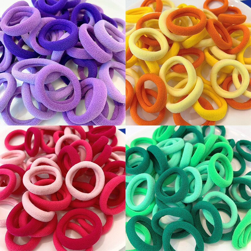 Túi 50 Chun Trơn Màu Sắc Cho Bạn Gái