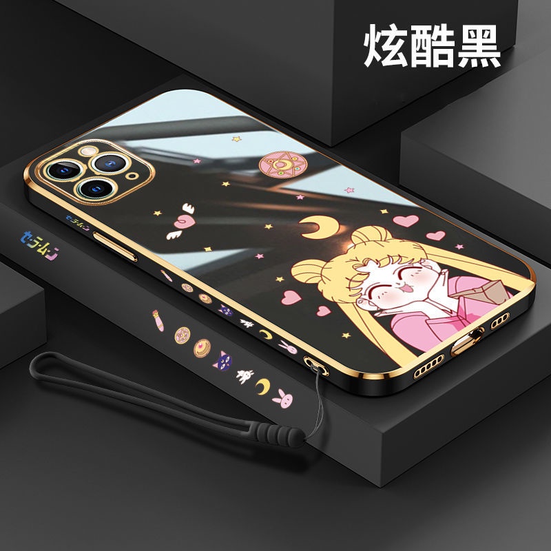 Sailor moon Ốp Điện Thoại Silicon Cạnh Silicon Hình Nhân Vật Thủy Thủ Mặt Trăng Cho samsung A12 A10 A11 samsung A13 4G A13 5G A23 A31 A20 A30