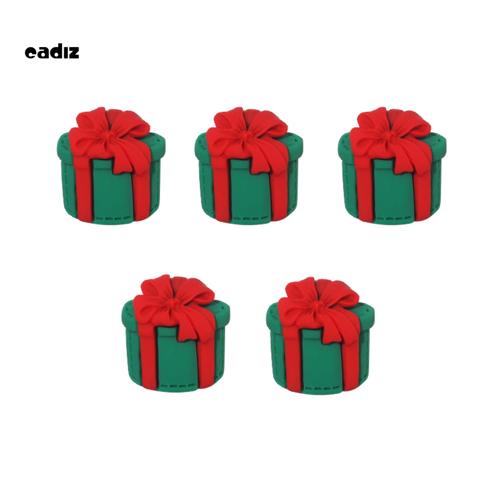 [Hàng mới về] Bộ 5 phụ kiện trang trí móng họa tiết giáng sinh 3d nhiều màu sắc độc đáo