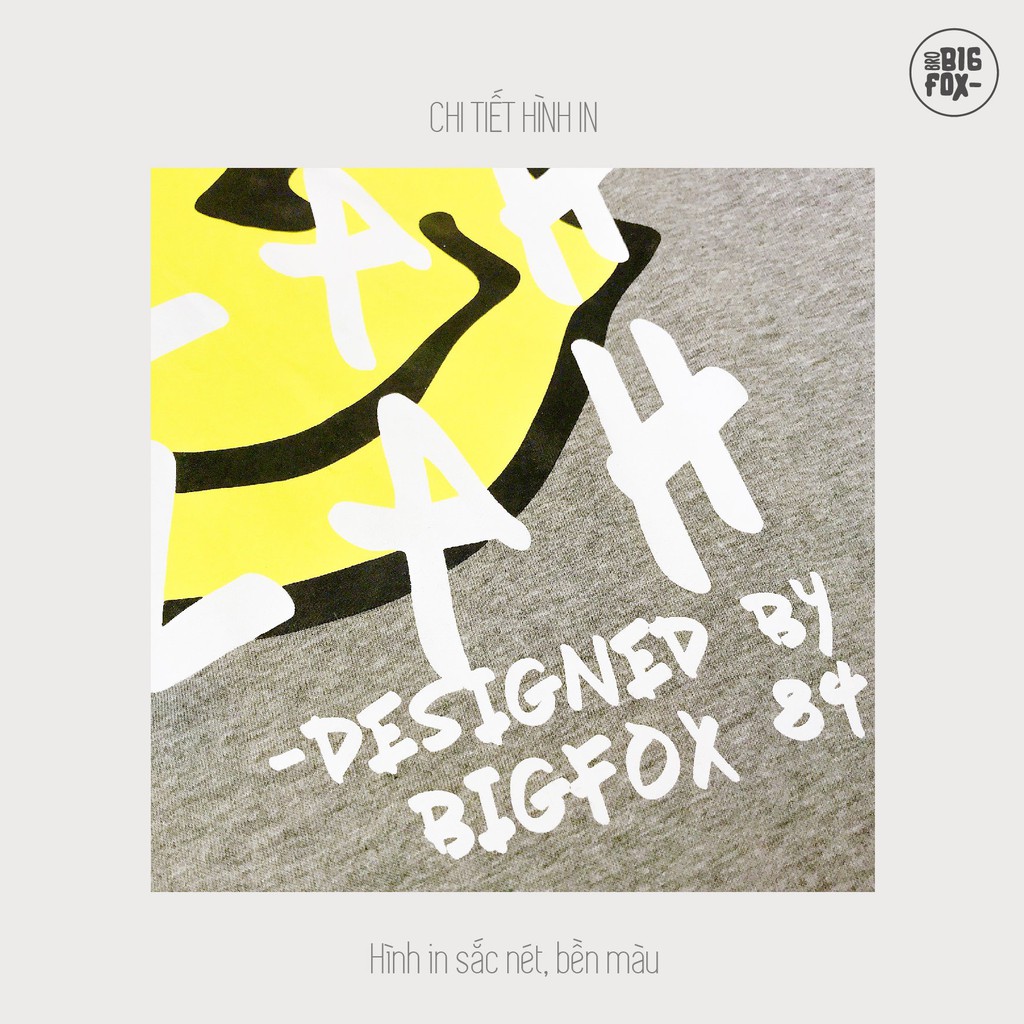 [MÃ BIGFBIF10 GIẢM 10K] Áo Phông Bé Trai Size Đại Bigfox, Áo Thun Trẻ Em Mặt Cười BLAH 12-15, Chất Cotton Xuất