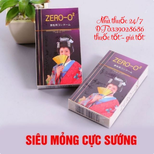Bao cao su Zero 0.02 Siêu mỏng Japan