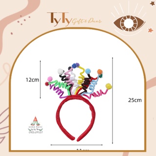 Cài Tóc Happy Birthday Cục Bông