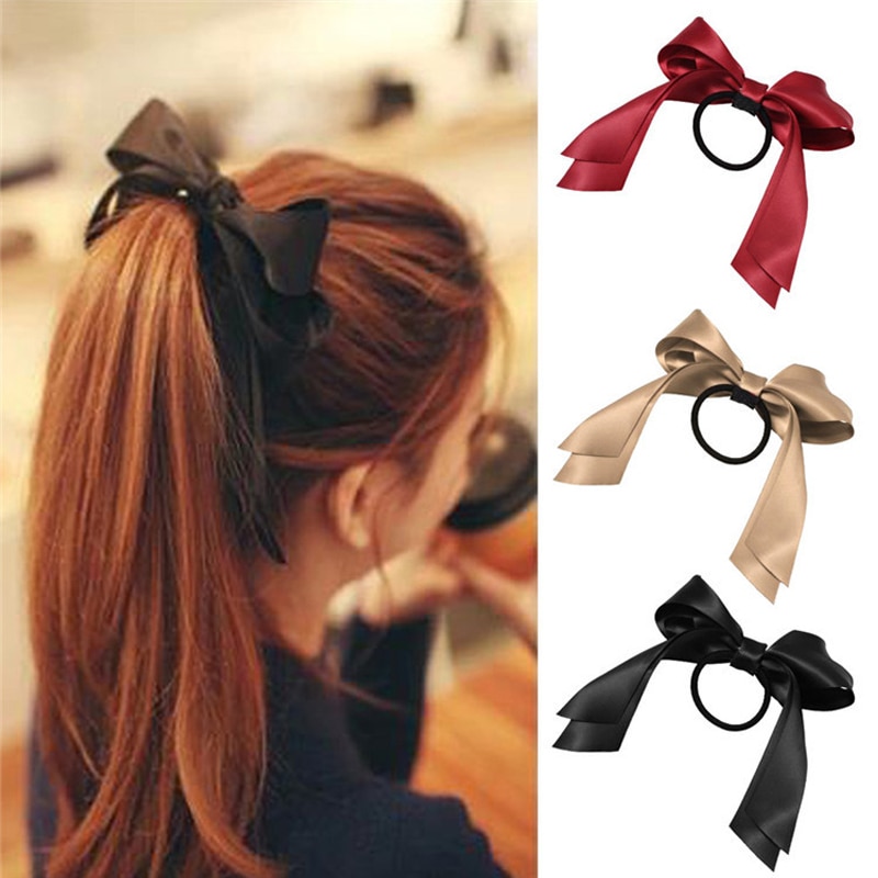Dây Buộc Tóc Phối Nơ Thời Trang Dành Cho Nữ