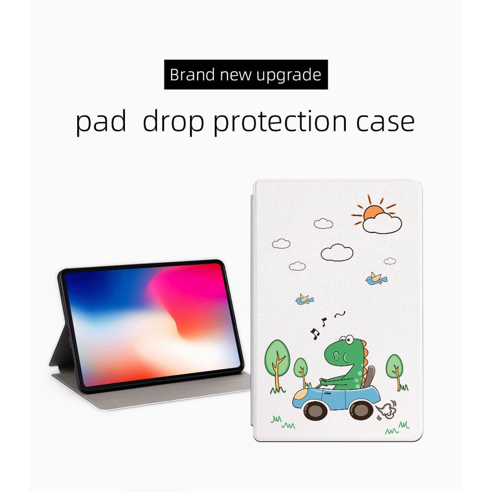 Ốp Máy Tính Bảng Da Đế Lật Chống Sốc Họa Tiết Hoạt Hình Cho Lenovo Tab M10 HD  TB-X306F / TB-X306X