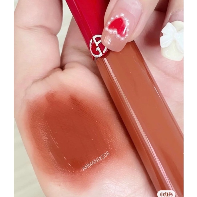 SON KEM LÌ GIORGIO ARMANI LIP MAESTRO 208 VENETIAN RED - NÂU CARAMEL