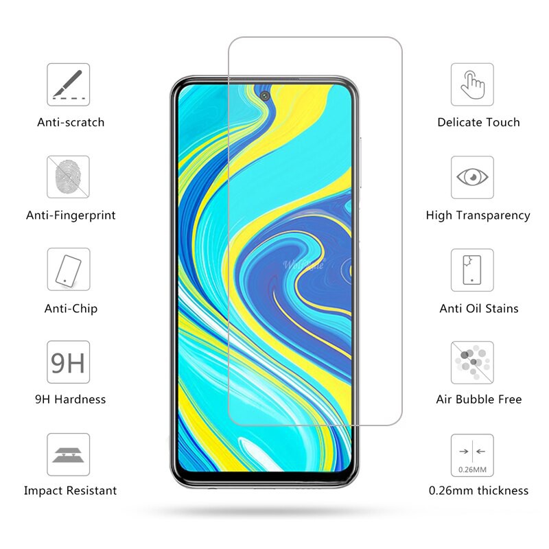 [Ảnh Thật] Kính Cường Lực Xiaomi Redmi Note 9s/ Note 9 Pro - Không FULL, 9H-0.26mm