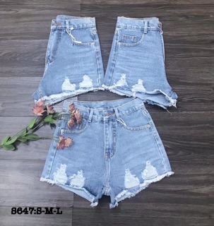 Quần jean đùi rẻ đẹp chụp thật