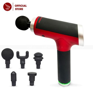Súng massage cầm tay cao cấp kd-3 - máy massage dành cho phái nữ, 5 đầu trị liệu, 6 mức độ rung