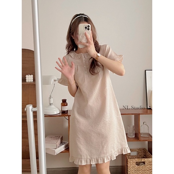 Váy Ngủ, Đầm Ngủ, Đồ Mặc Nhà Vải Xốp Nhăn Màu Pastel Freesize <60kg | BigBuy360 - bigbuy360.vn