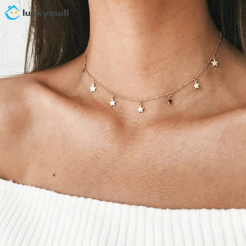 Vòng Cổ Choker Hình Ngôi Sao Thời Trang Dành Cho Nữ