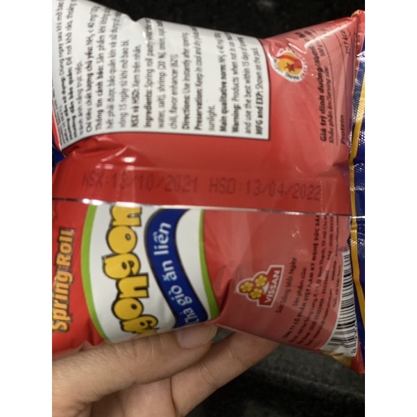 GÓI CHẢ GIÒ MINI TÔM NGON NGON ĂN LIỀN -VISSAN 50g | BigBuy360 - bigbuy360.vn