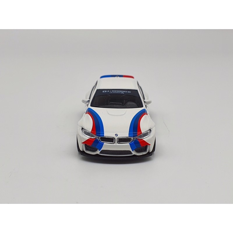 Xe Mô Hình BMW M4 W/M Stripe 1:64 MiniGT ( Trắng )