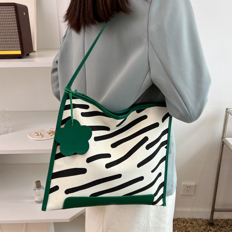 IELGY Túi Đeo Vai Vải canvas Dung Tích Lớn Thời Trang Cho Nữ