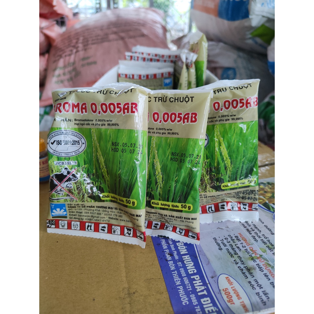 Thuốc diệt chuột Lúa diệt chuột Broma