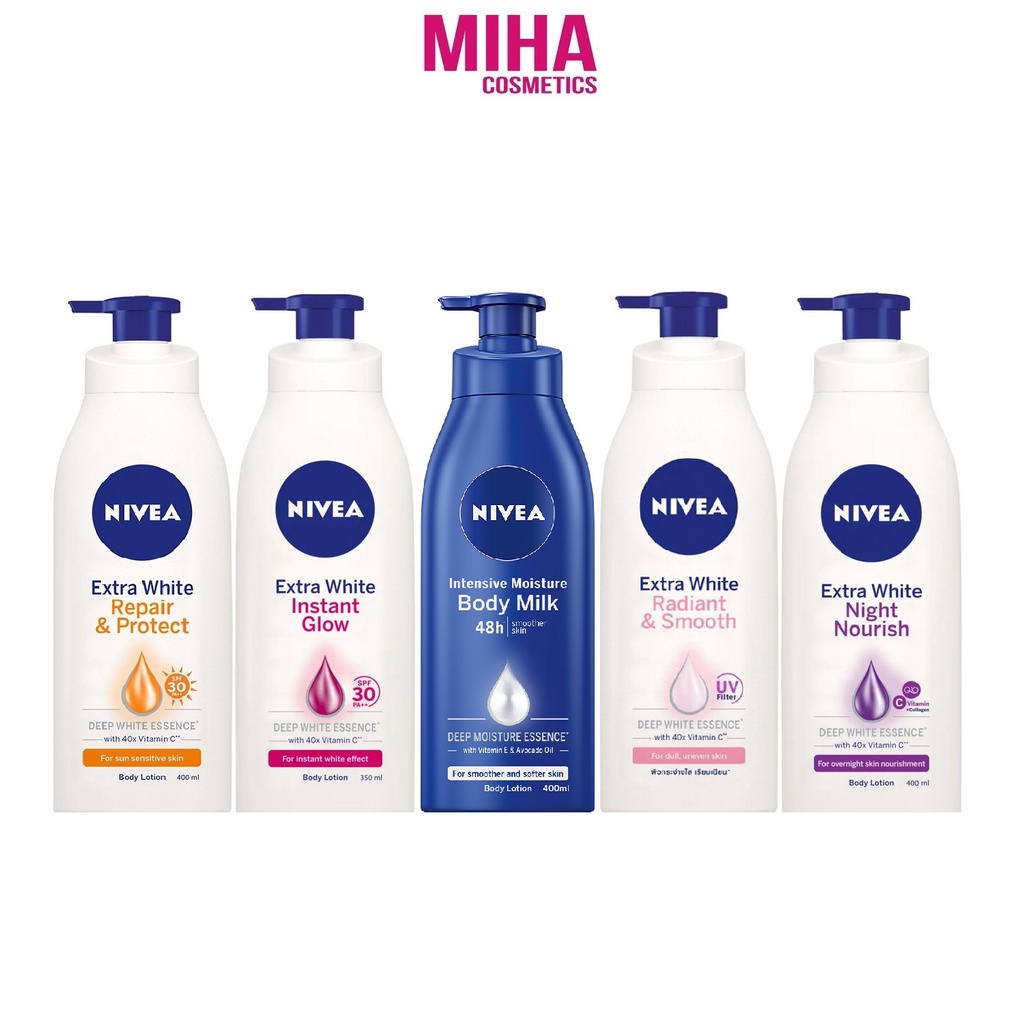 Sữa Dưỡng Thể NIVEA Phục Hồi Dưỡng Trắng Da 350ml 400ml Thái Lan