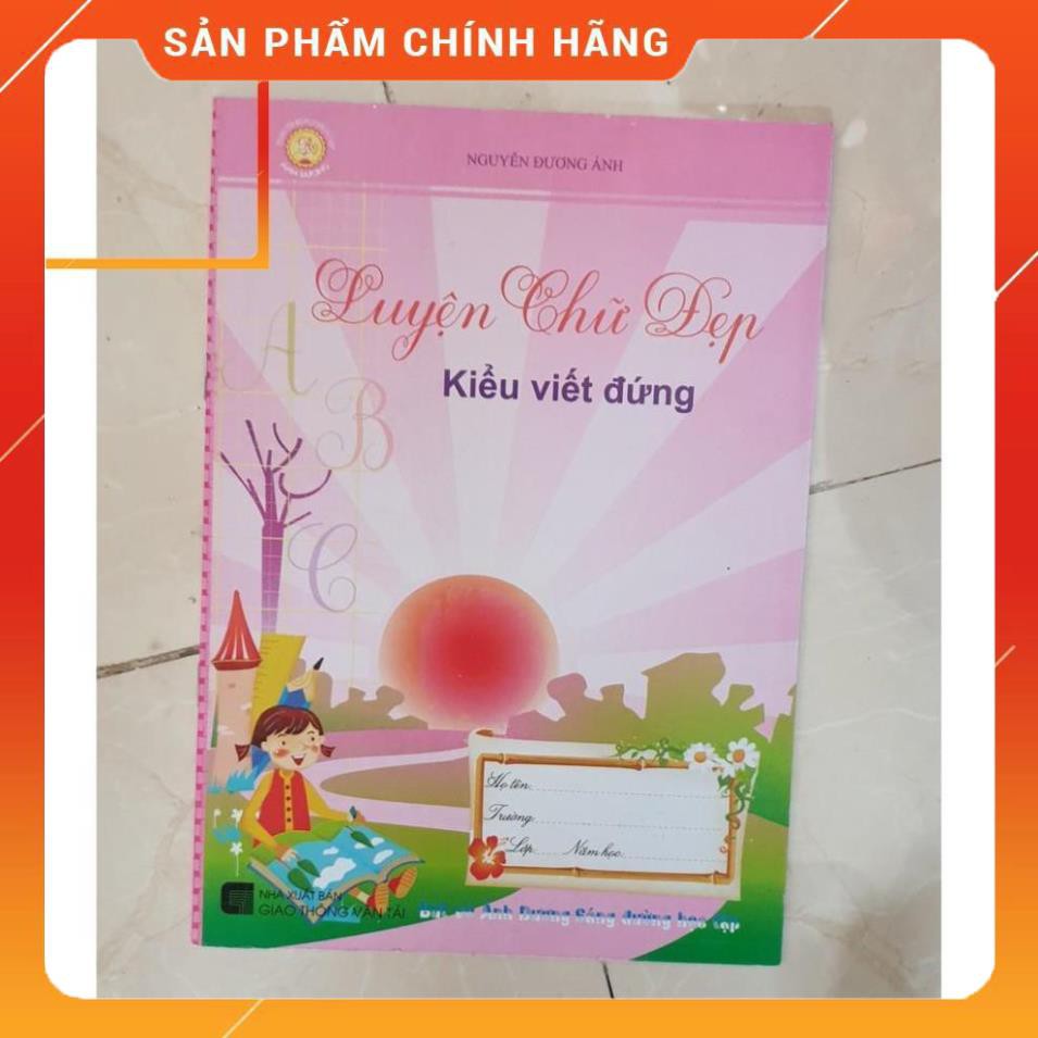 *Sieu re* Vở mẫu ô ly luyện chữ đẹp - Kiểu viết đứng