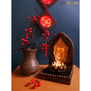 Đế Nến Mặt Phật 3D Om Home
