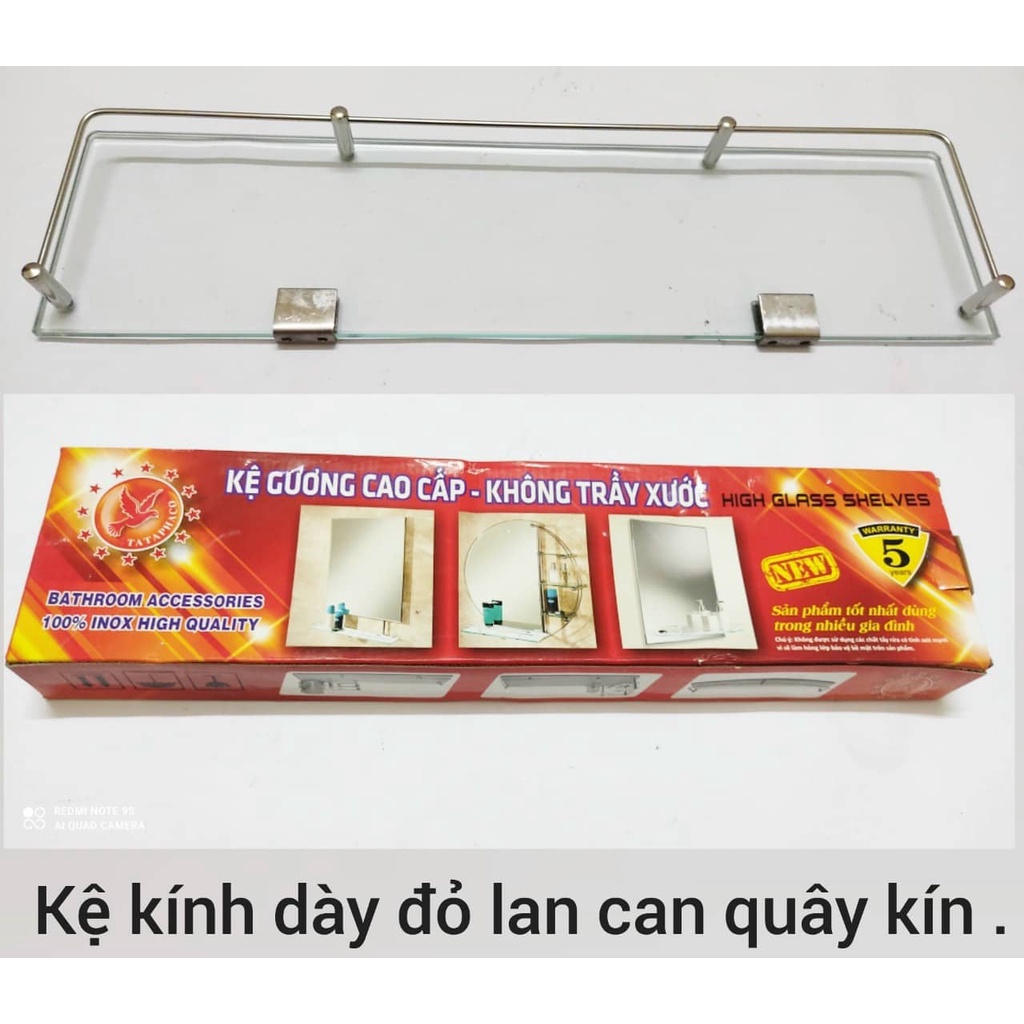 KỆ KÍNH PHÒNG TẮM 1 TẦNG, LAN CAN KÍN CÓ CHÂN TRÒN, VUÔNG VÀ KHÔNG CHÂN SUS 201, SUS 304