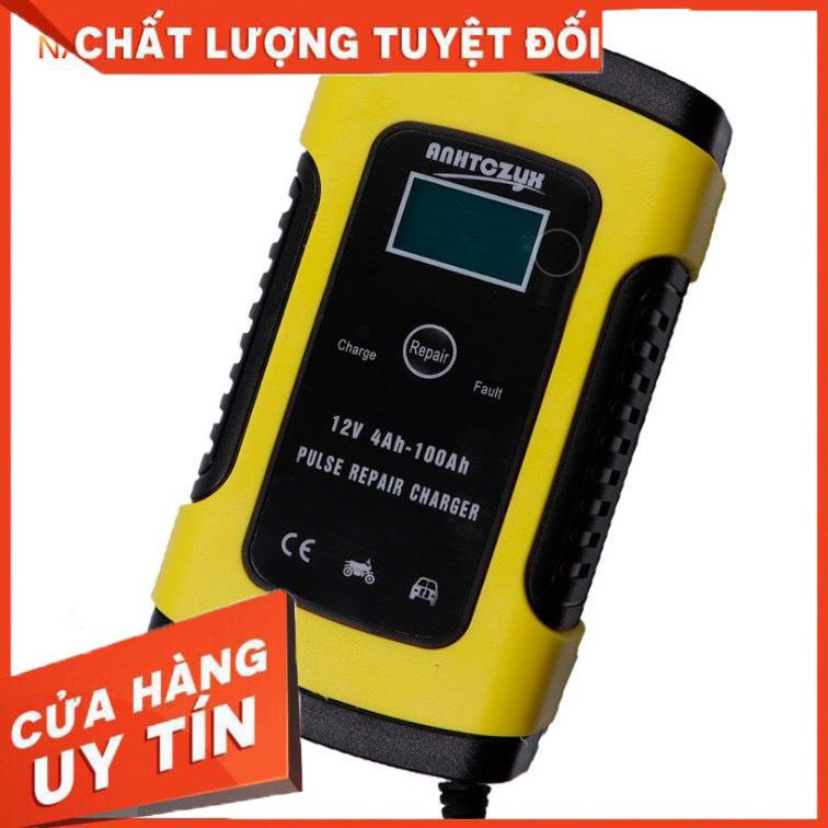 Sạc bình acquy xe máy 12V - 100ah bộ sạc bình acquy📛FREESHIP📛dùng cho xe máy đến ô tô tự động ngắt k