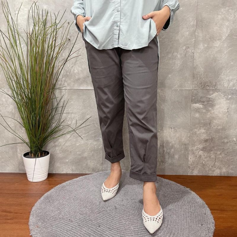 Quần Dài Ống Rộng Lưng Thun Co Giãn Có Thể Gấp Gọn | BigBuy360 - bigbuy360.vn