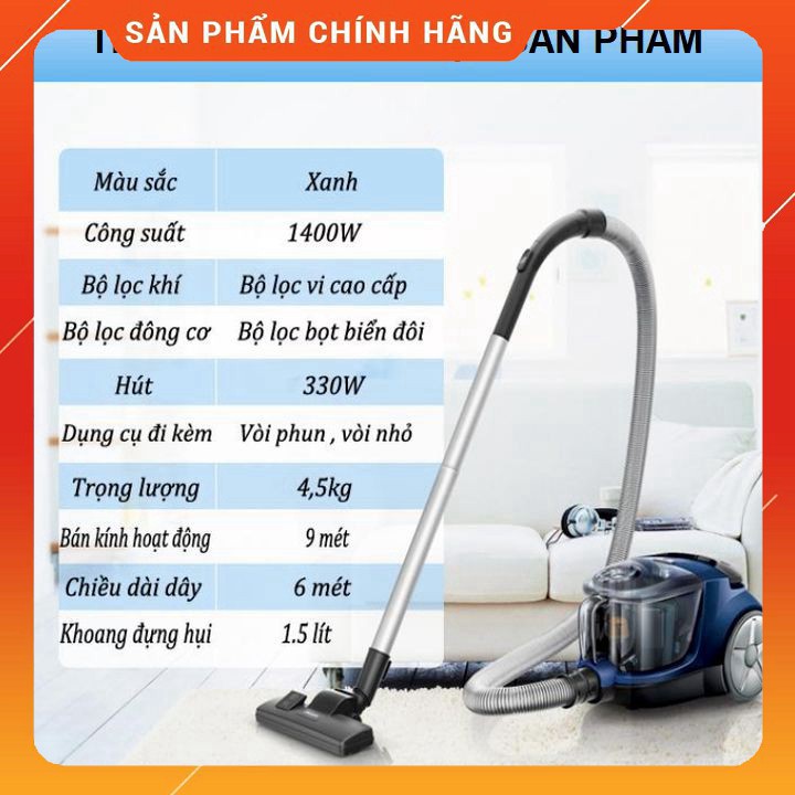 Máy hút bụi gia đình Philips FC8471/81 công suất 1400W hộp chứa bụi 1.5L - Bảo hành 12 tháng SM | BigBuy360 - bigbuy360.vn