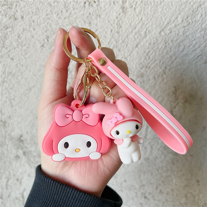 Vỏ Bọc Chìa Khóa Bằng PVC Mềm Hình Kuromi Đáng Yêu