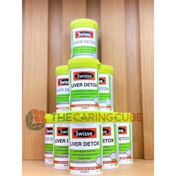 Viên uống thải độc gan Liver Detox Swisse chính hãng Úc cho người lớn 18 tuổi trở lên 120 viên - The Caring Cube