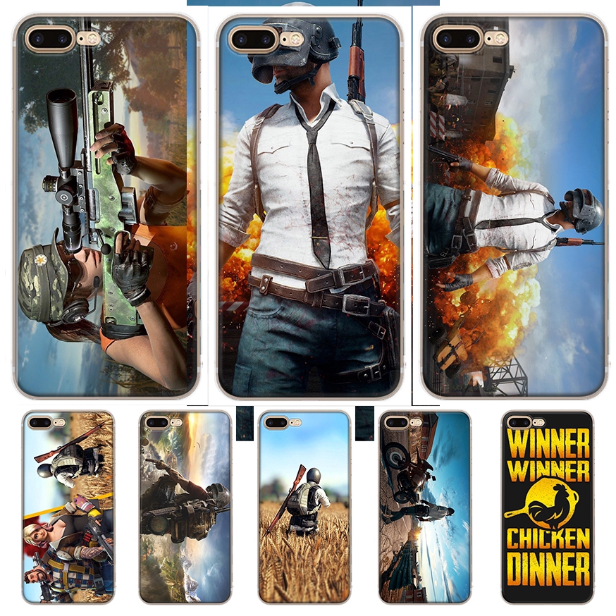 Ốp điện thoại in hình ảnh game PUBG dành cho iPhone 5/5S/SE/6/6S/6+/6S+/7/7+/8/8+/X