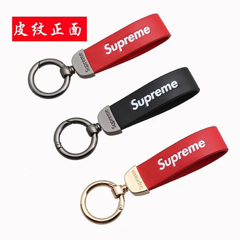 Móc Khóa In Chữ Supreme &amp; Os Thời Trang Âu Mỹ