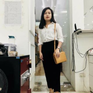 [Hàng VNXK] Áo Sơ Mi Trắng Nữ Công Sở Ảnh Thật