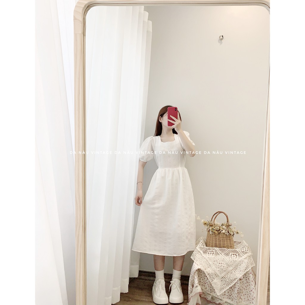 váy, đầm babydoll trắng tay bồng tiểu thư phong cách ulzzang phù hợp chụp ảnh kỉ yếu, đi chơi (ảnh thật, hàng sẵn) | BigBuy360 - bigbuy360.vn