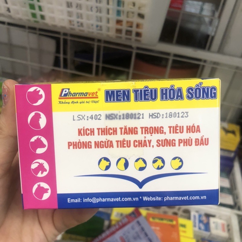 Men tiêu hoá sống cho chó mèo 5g (1 hộp 25 gói)