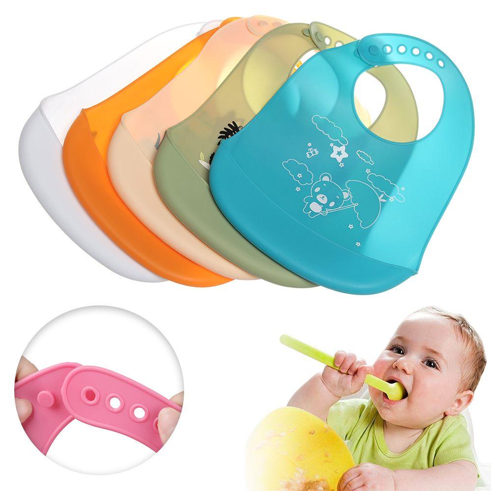 Yếm Ăn Silicone Chống Thấm Nước An Toàn Dành Cho Trẻ